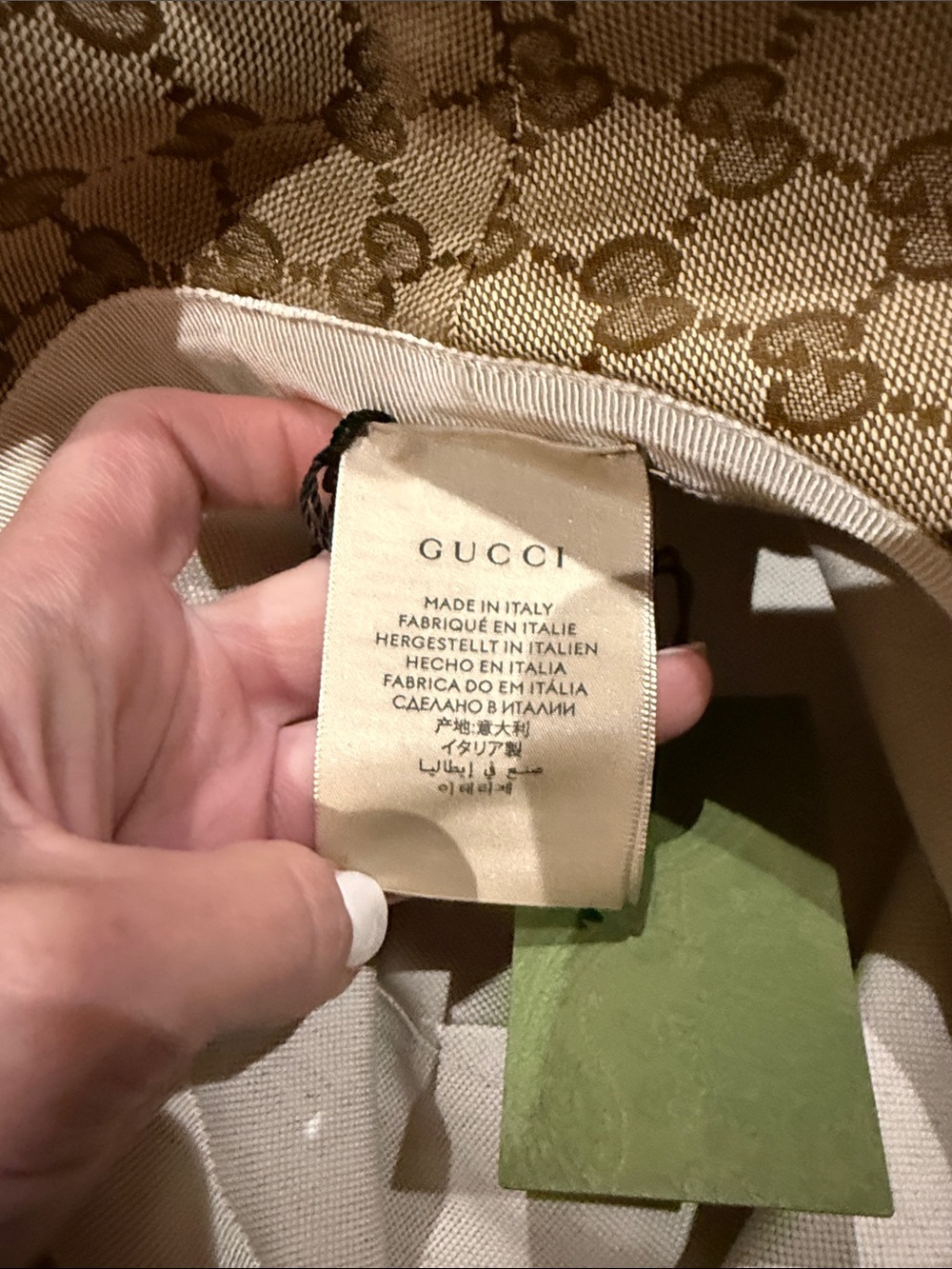 Gucci Beige GG Monogram Bucket Hat. BNWT wide brim - Picture 5 of 12